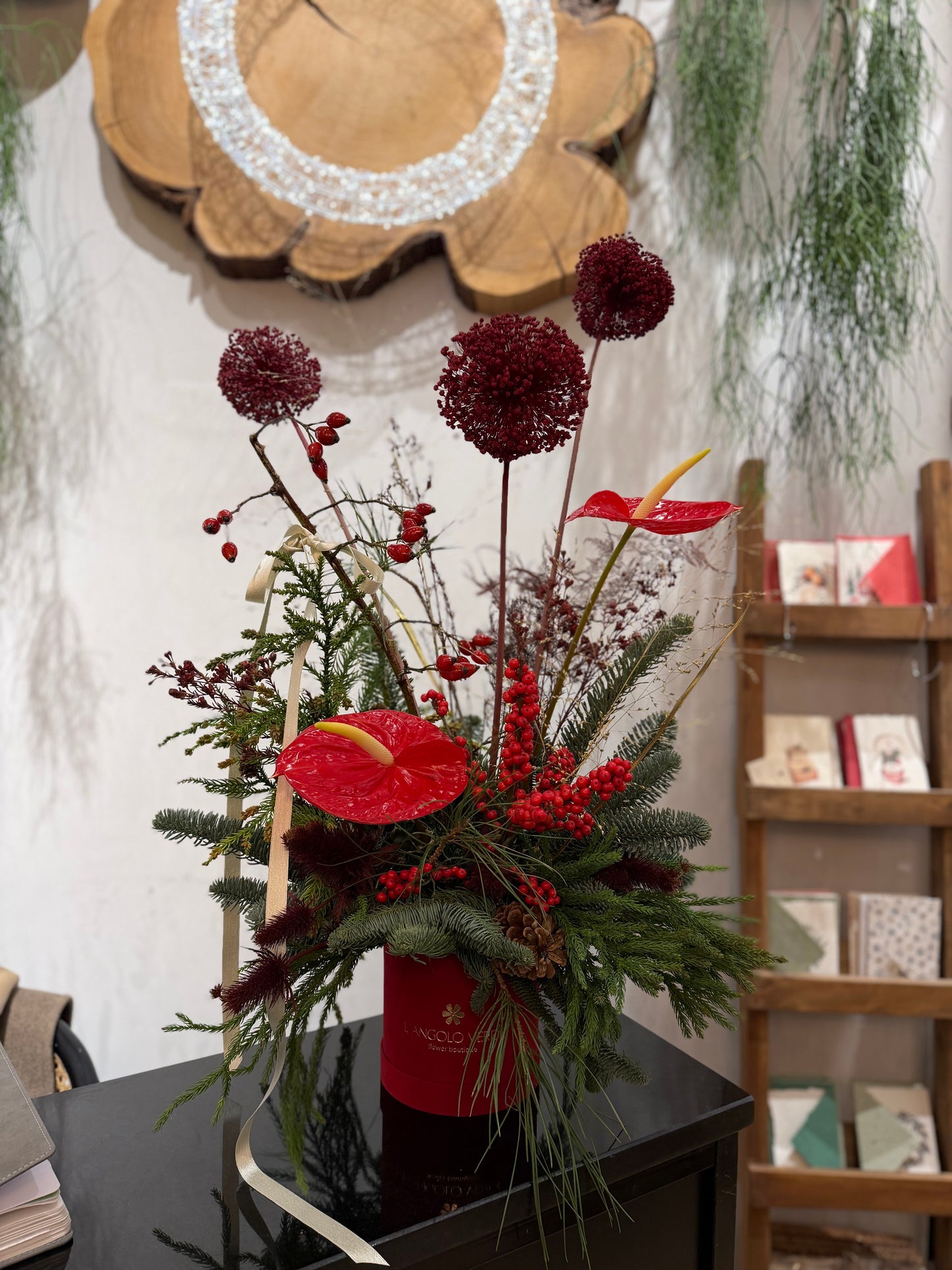 Box Floreale Mista con Fiori Secchi di Aglio