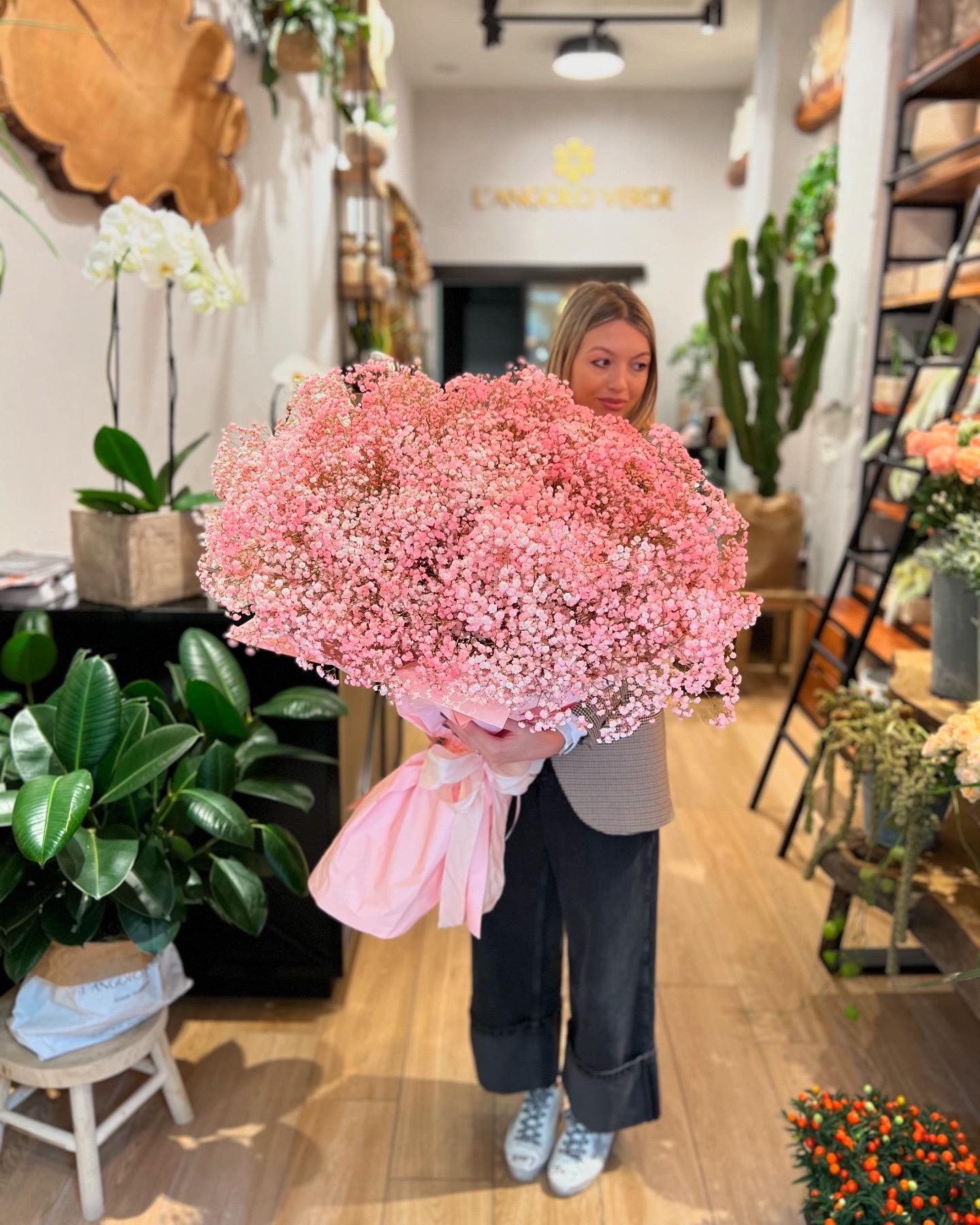 Bouquet enorme di gipsofila