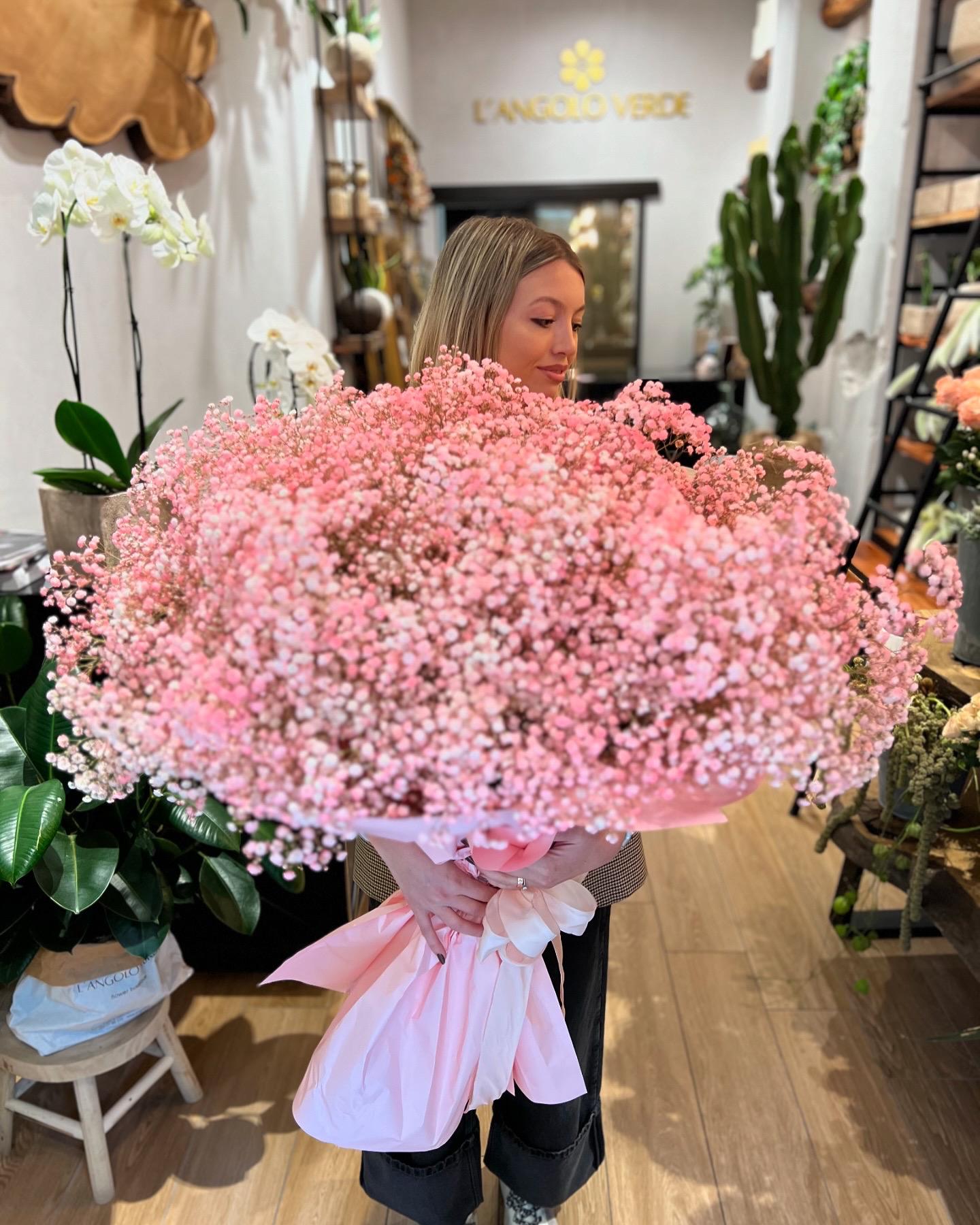 Bouquet enorme di gipsofila