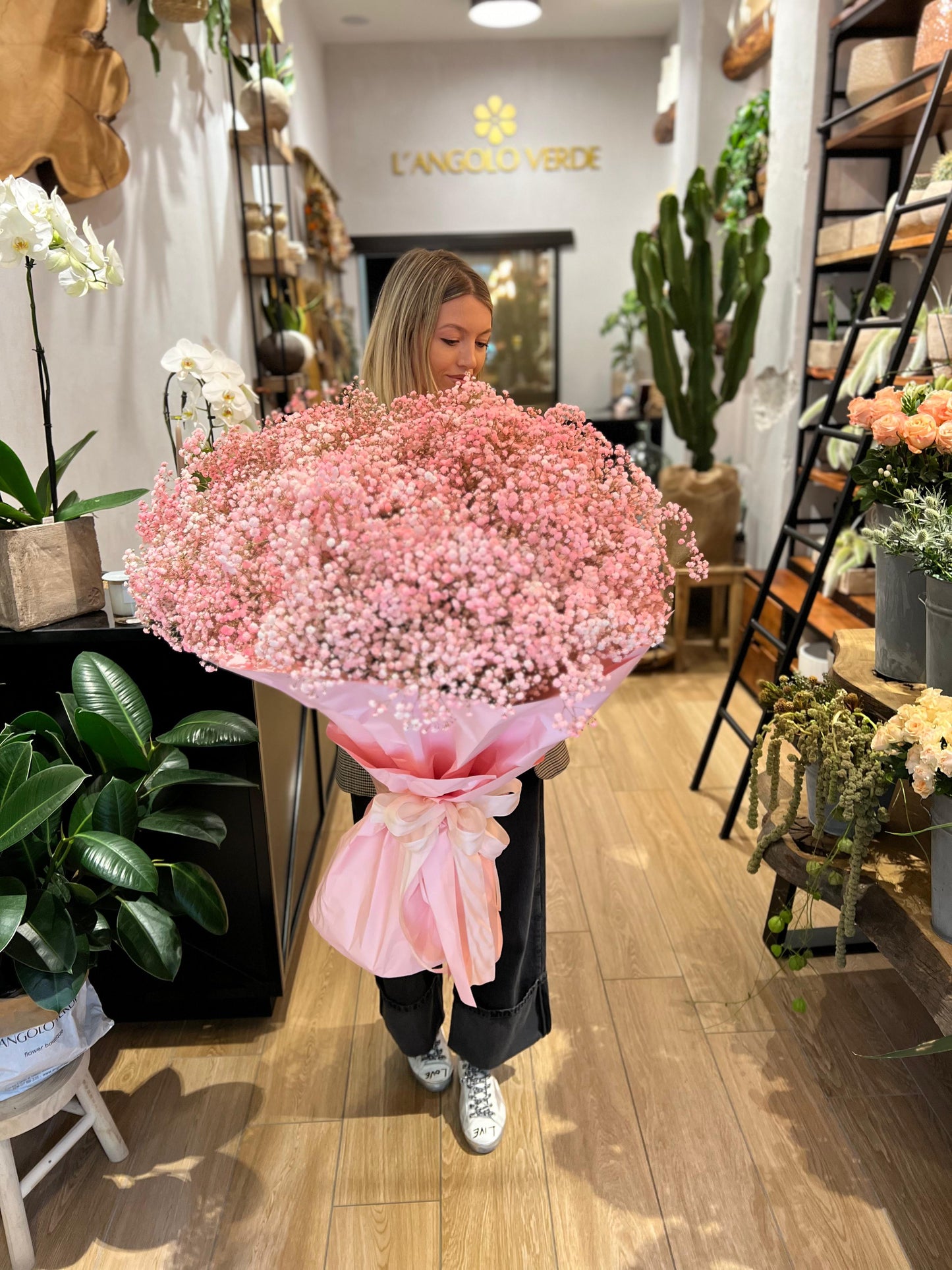 Bouquet enorme di gipsofila
