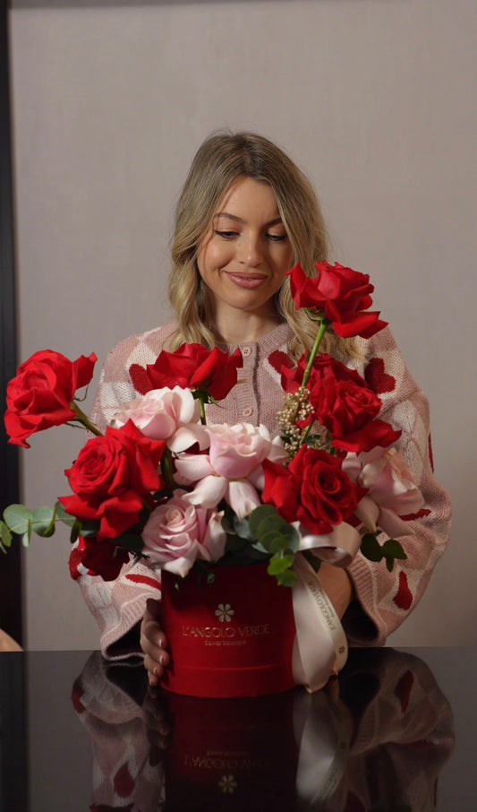 Flower box media “Two hearts”