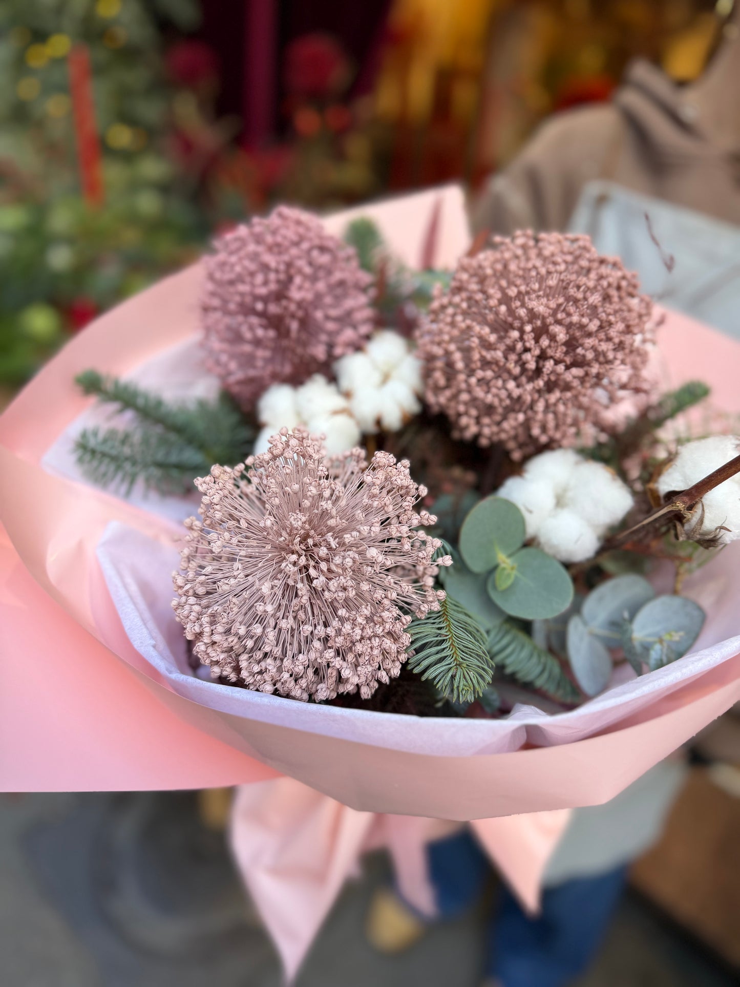 Allium secco e cotone