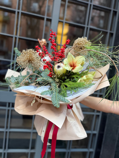 BOUQUET DI FIORI NATALIZIO