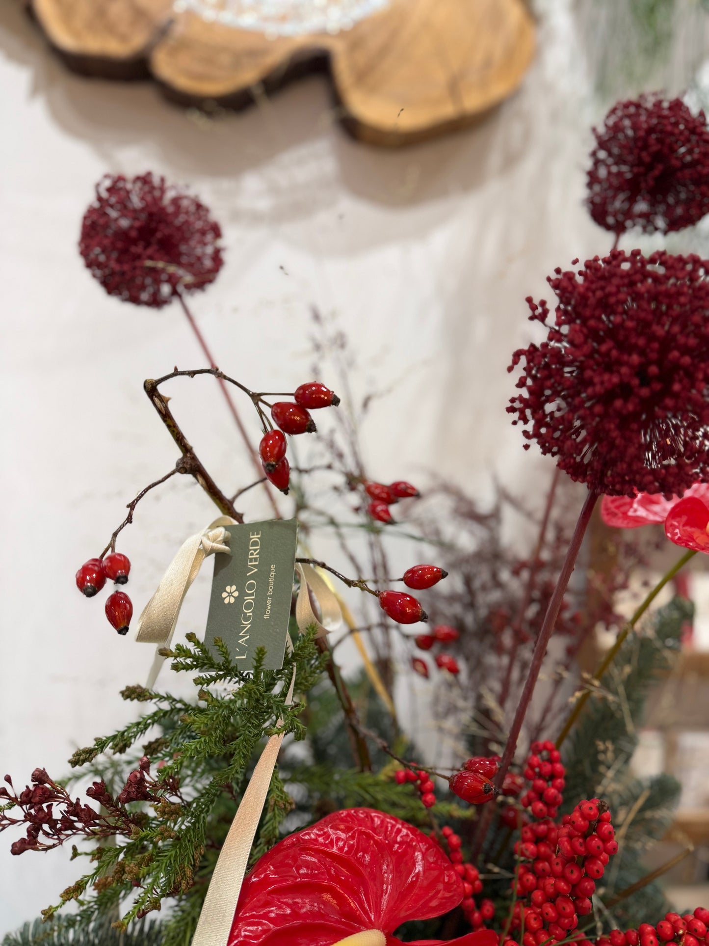 Box Floreale Mista con Fiori Secchi di Aglio