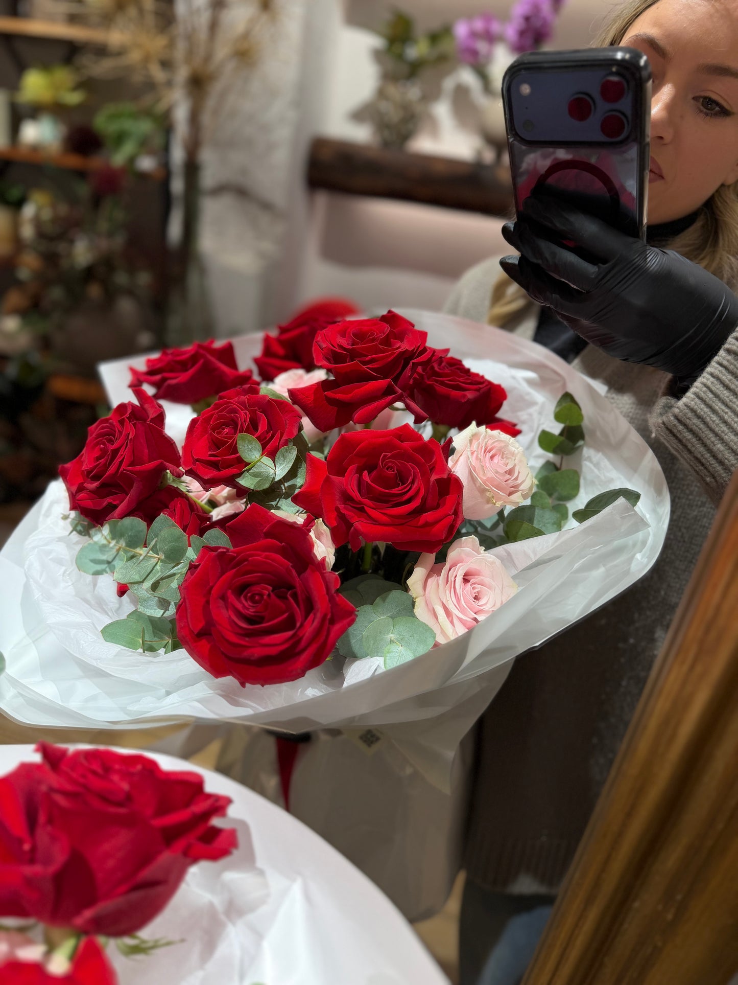 Bouquet Red & Pink Roses