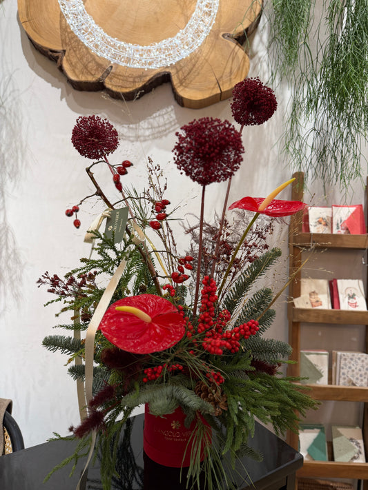 Box Floreale Mista con Fiori Secchi di Aglio