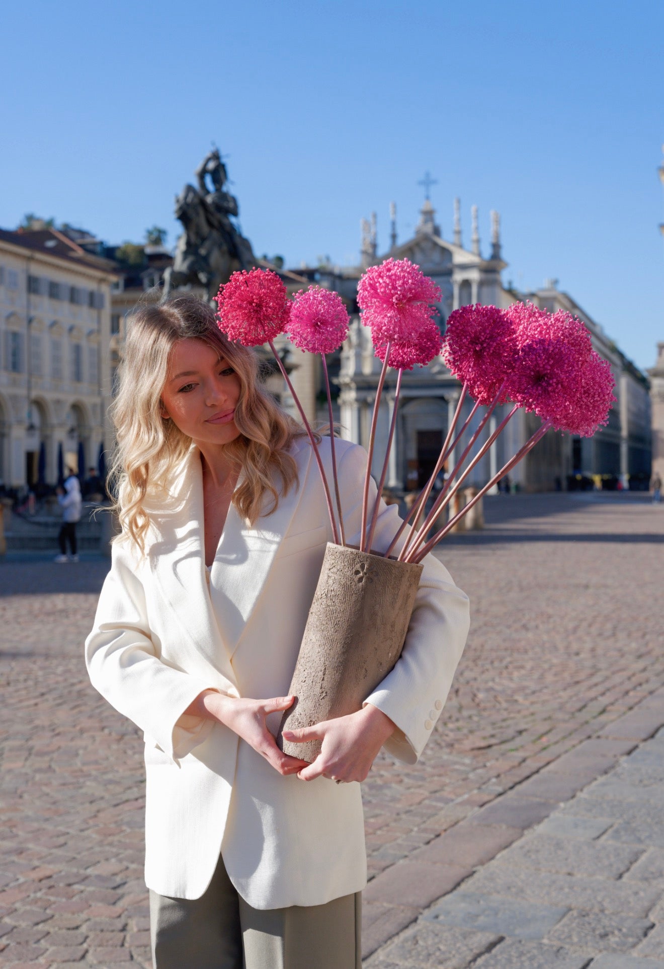 Allium – Sfumature Fuxia| fiore essiccato decorativo